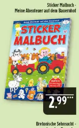 Marktkauf Sticker malbuch Angebot
