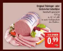 Marktkauf Original thüringer leberkäse Angebot