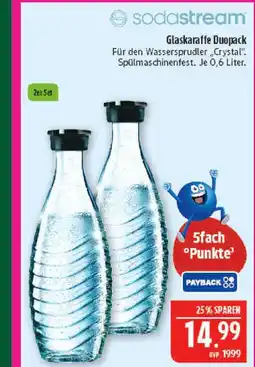Marktkauf Sodastream glaskaraffe duopack Angebot