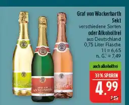 Marktkauf Graf von wackerbarth sekt oder alkoholfrei Angebot