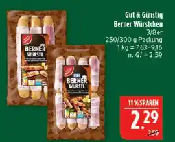 Marktkauf Gut & günstig berner würstchen Angebot