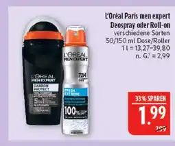 Marktkauf L'oréal paris men expert deospray Angebot
