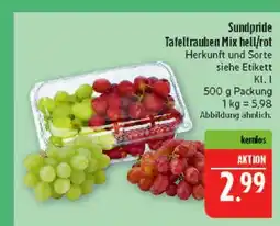 Marktkauf Sundpride tafeltrauben mix hell/rot Angebot
