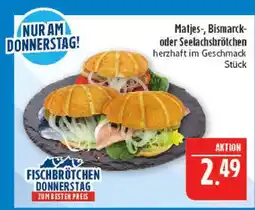 Marktkauf Matjes-, bismarck- oder seelachsbrötchen Angebot
