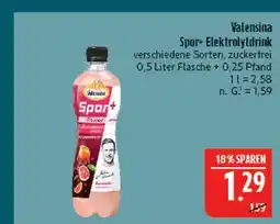 Marktkauf Valensina sport+ elektrolytdrink Angebot