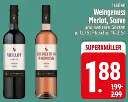 Edeka Weingenuss Merlot, Soave Angebot