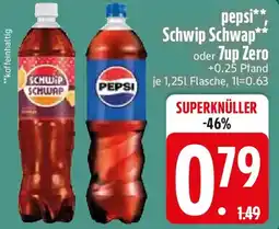 Edeka pepsi, Schwip Schwap oder 7up Zero Angebot