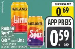 Edeka Paulaner Spezi, Cola oder Limo Angebot