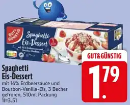Edeka Gut & Günstig Spaghetti Eis-Dessert Angebot