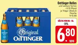 Edeka Oettinger Helles Angebot