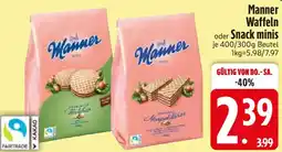 Edeka Manner Waffeln oder Snack minis Angebot