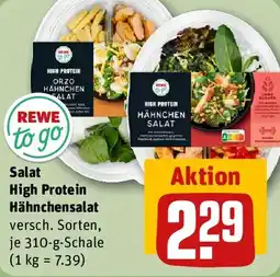 REWE REWE to go Salat High Protein Hähnchensalat Angebot