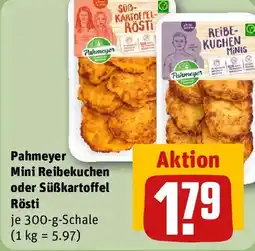 REWE Pahmeyer Mini Reibekuchen oder Süßkartoffel Rösti Angebot