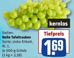 REWE Helle Tafeltrauben Angebot