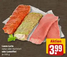 REWE Lamm-Lachs natur oder mariniert oder Lammfilet Angebot