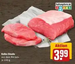 REWE Kalbs-Steaks aus dem Rücken Angebot