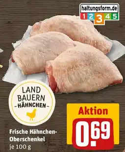 REWE Frische Hähnchen- Oberschenkel Angebot