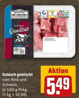 REWE Gulasch gemischt Angebot