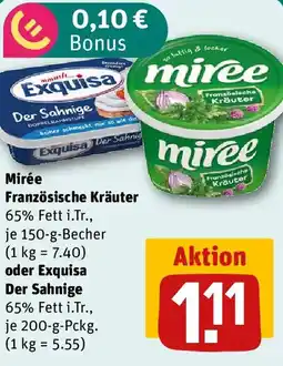 REWE Mirée Französische Kräuter oder Exquisa Der Sahnige Angebot