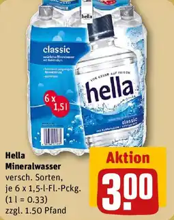 REWE Hella Mineralwasser Angebot