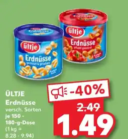 Kaufland ÜLTJE Erdnüsse Angebot