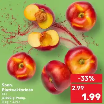 Kaufland Span. Plattnektarinen Angebot