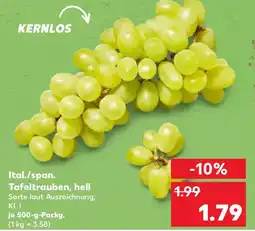Kaufland Ital./span. Tafeltrauben, hell Angebot
