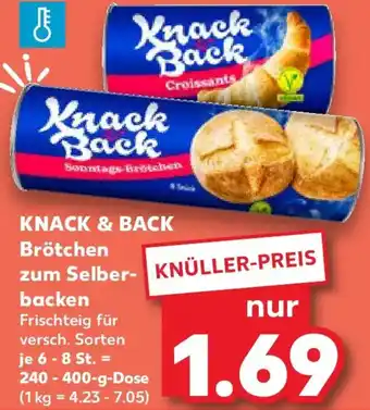 Kaufland KNACK & BACK Brötchen zum Selberbacken Angebot