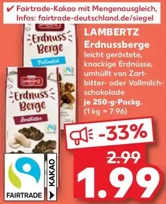 Kaufland LAMBERTZ Erdnussberge Angebot