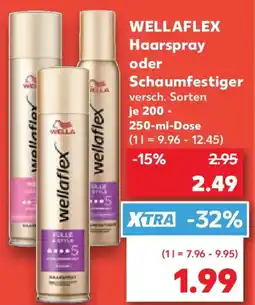 Kaufland WELLAFLEX Haarspray oder Schaumfestiger Angebot