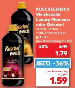 Kaufland KUSCHELWEICH Weichspüler Luxury Moments oder Oriental Angebot