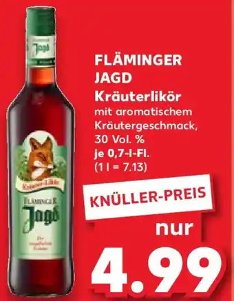 Kaufland FLÄMINGER JAGD Kräuterlikör Angebot