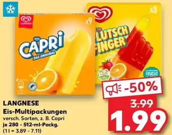 Kaufland LANGNESE Eis-Multipackungen Angebot