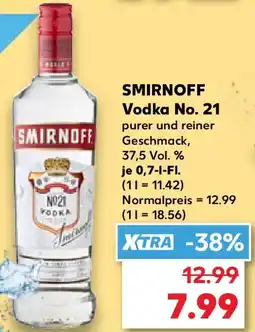 Kaufland SMIRNOFF Vodka No. 21 Angebot