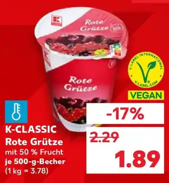Kaufland K-CLASSIC Rote Grütze Angebot