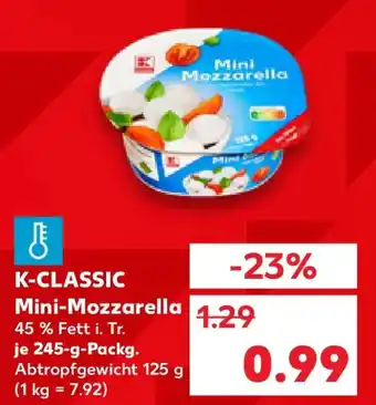 Kaufland K-CLASSIC Mini-Mozzarella Angebot
