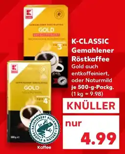 Kaufland K-CLASSIC Gemahlener Röstkaffee Angebot
