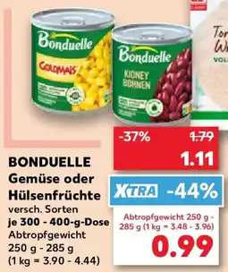 Kaufland BONDUELLE Gemüse oder Hülsenfrüchte Angebot