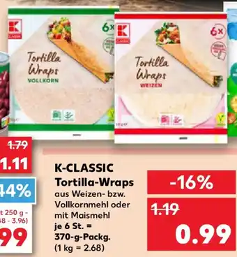 Kaufland K-CLASSIC Tortilla-Wraps Angebot