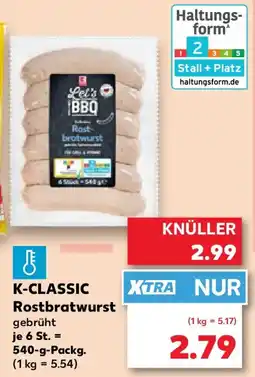 Kaufland K-CLASSIC Rostbratwurst Angebot