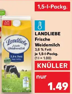Kaufland LANDLIEBE Frische Weidemilch Angebot