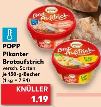 Kaufland POPP Pikanter Brotaufstrich Angebot