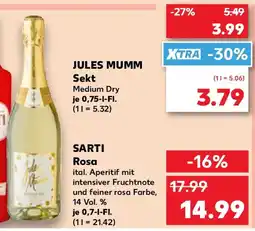 Kaufland JULES MUMM Sekt Medium Dry Angebot