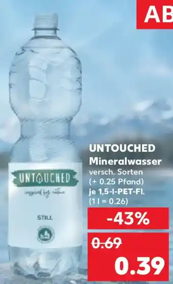 Kaufland UNTOUCHED Mineralwasser Angebot