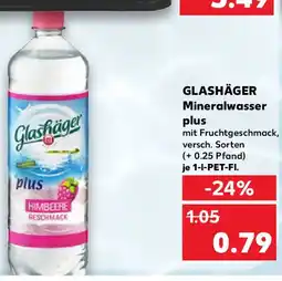 Kaufland GLASHÄGER Mineralwasser plus Angebot