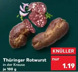 Kaufland Thüringer Rotwurst Angebot