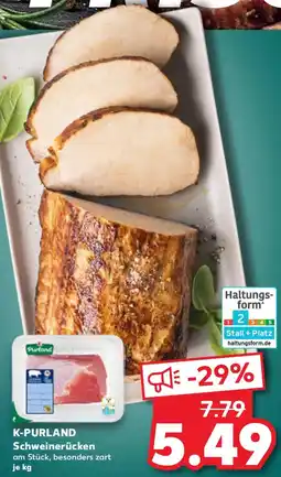 Kaufland K-PURLAND Schweinerücken Angebot
