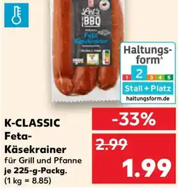 Kaufland K-CLASSIC Feta- Käsekrainer Angebot