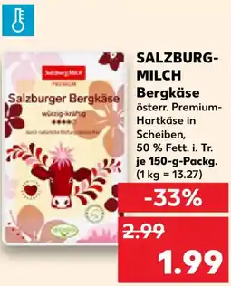Kaufland SALZBURG- MILCH Bergkäse Angebot