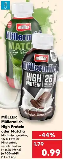 Kaufland MÜLLER Müllermilch High Protein oder Matcha Angebot